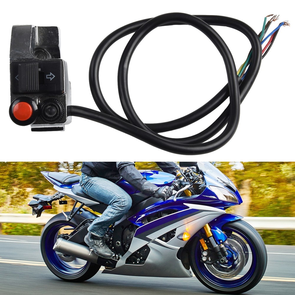 Handlebar Switch Motorcycle 50cm Cable 7/8\" ABS Plastic Left Pratical