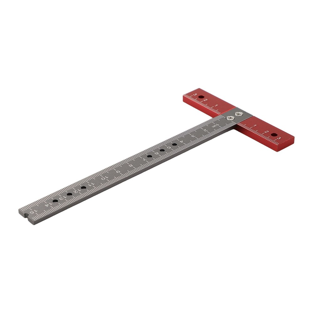T-shape positioning ruler with high-precision measuring functions