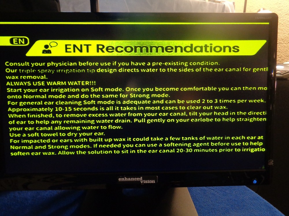 Enhanced Vision Acrobat LCD 24" With Remote And Case
