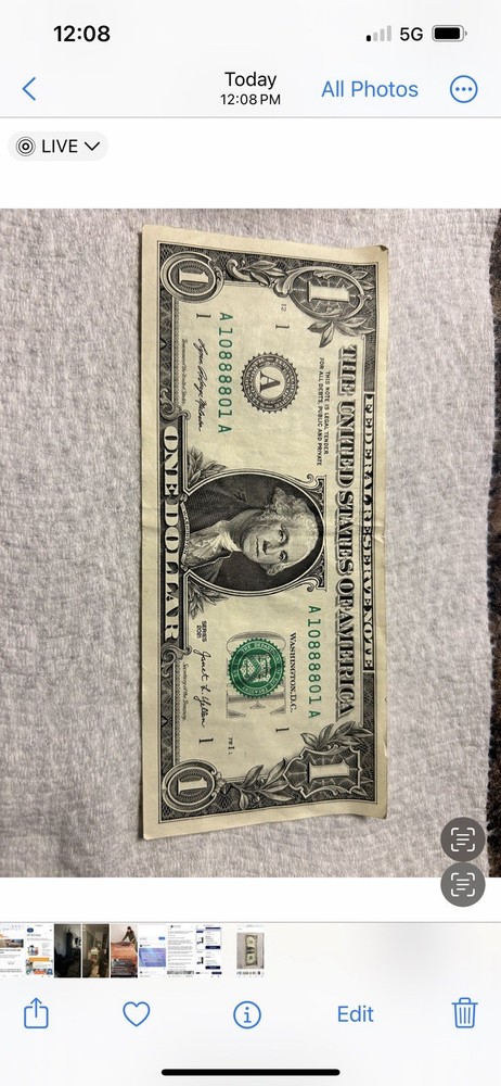 $1.00 Bill