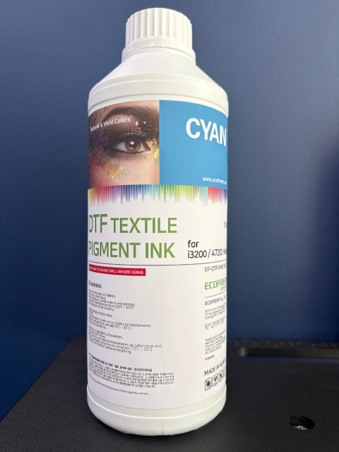 Ecofreen DTF Cyan Ink 1 liter bottle