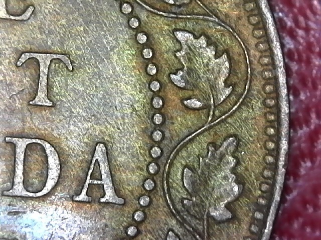 1917 Canada Large Cent UNC Toned