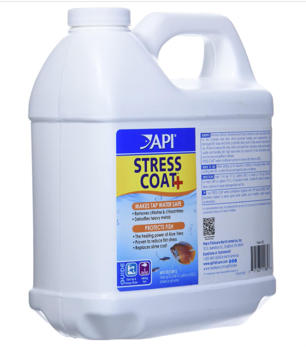 API STRESS COAT Aquarium Water Conditioner 64-Ounce Bottle