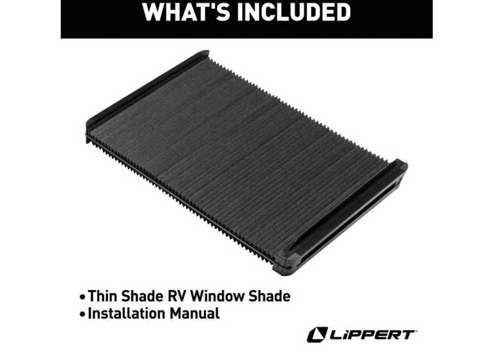 Lippert 2025009147 Thin Shade EcoCell RV Window Shade For Prepped Entry Doors