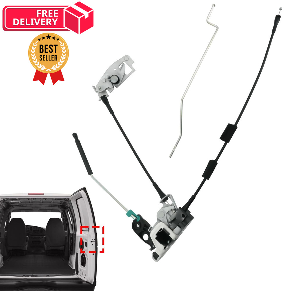 Blycorul Rear Door Latch Assembly with Cable & Rod, Right Tailgate