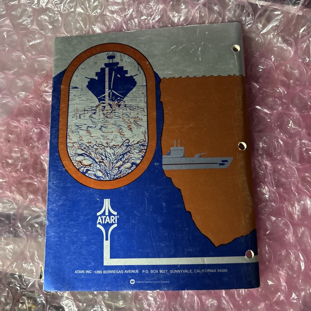 destroyer atari COVER LOOSE arcade game manual