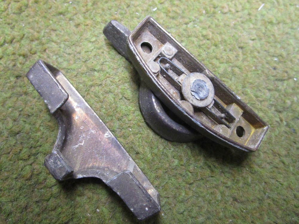 2 - Solid Brass Antique Window Sash Locks and Latches