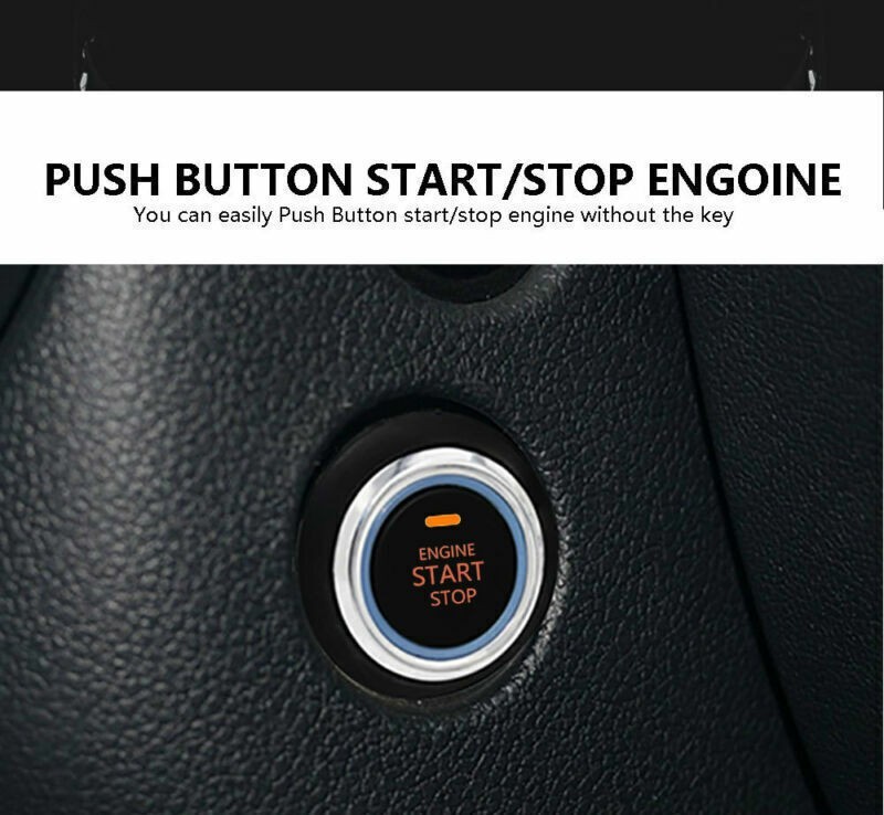 Car Security System Vibration Alarm Ignition Engine Start Push Button Remote C8