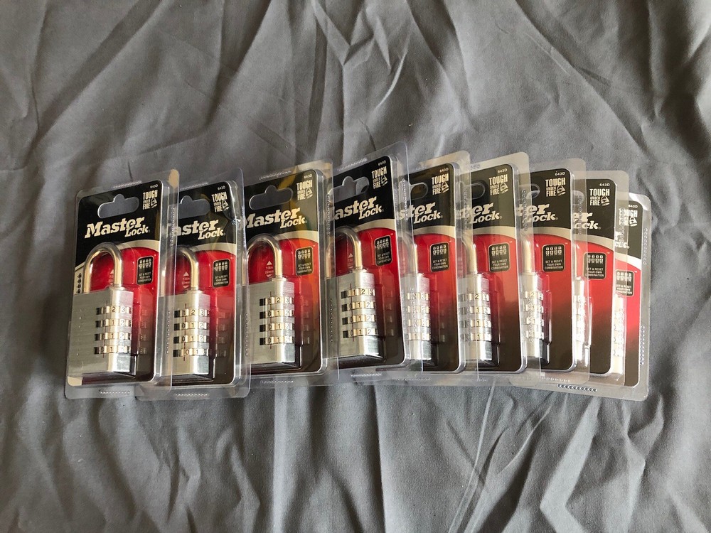 Master lock 643D set your own combination padlock, 1 pack, silver