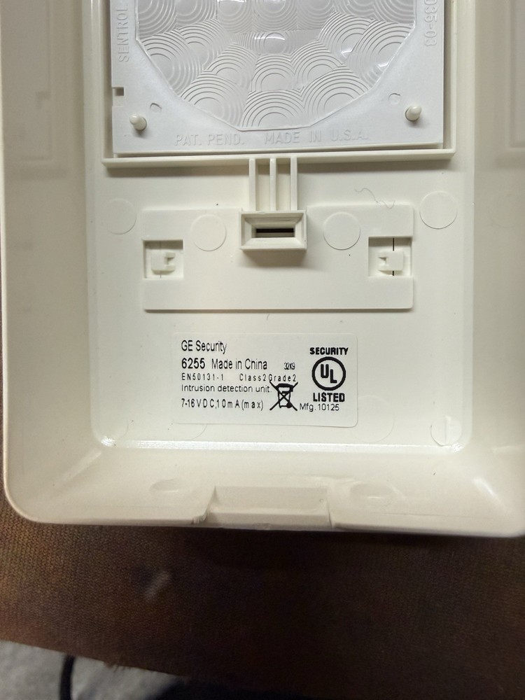 6255-W GE Sentrol Motion Sensor