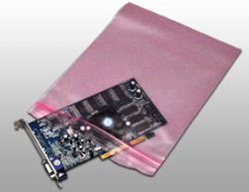 1000 - 6x8" 4 Mil Pink Anti-Static Reclosable Poly Bag