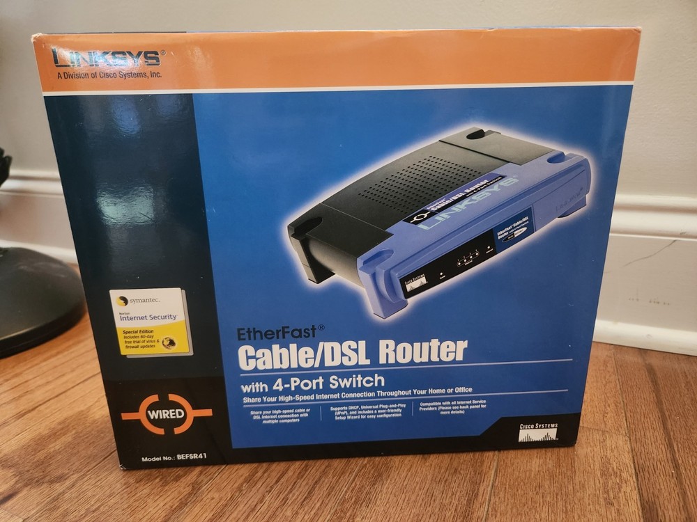 Linksys Etherfast Cable/DSL Wired Router with 4 Port Switch