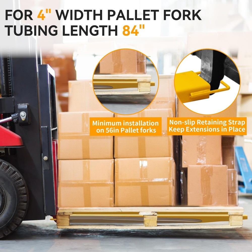 YINTATECH Pallet Forks Extensions, 84inch Length Forklift Extensions 4.5inch ...
