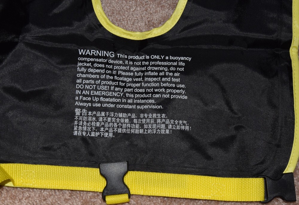 Soly Inflatable Snorkel Vest
