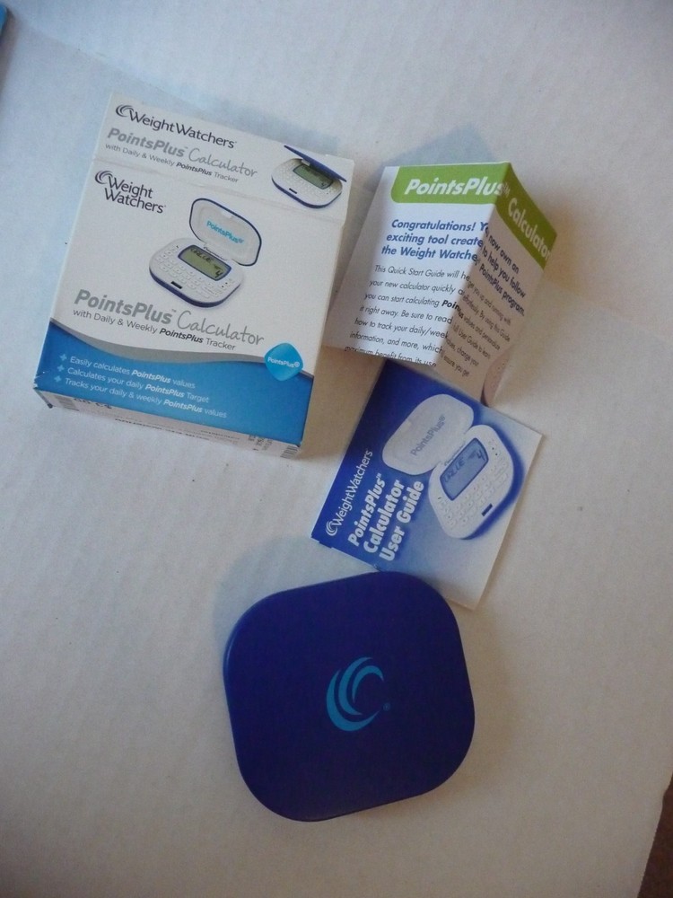 Weight Watchers Points Plus Calculator Blue with Original Box & Instructions