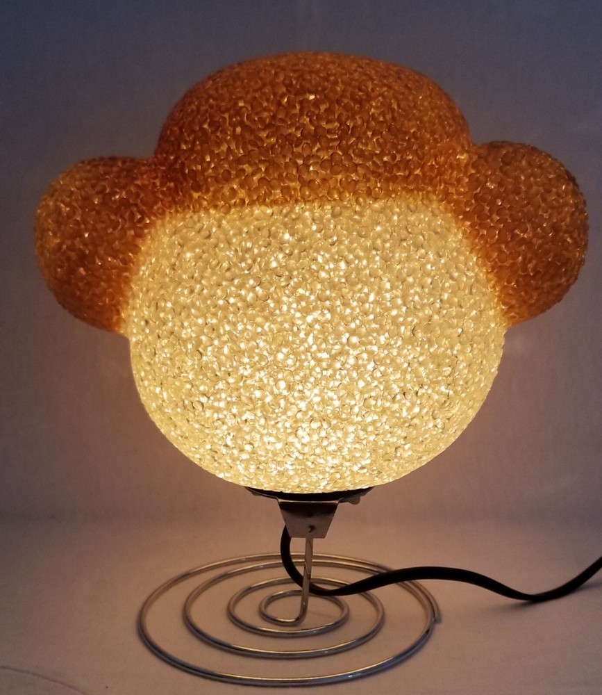 Monkey Face Popcorn Lamp Spring Base 8.75" TALL