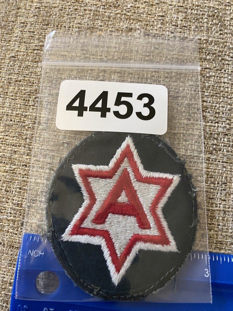 US Army 6th Army A Patch INV4483