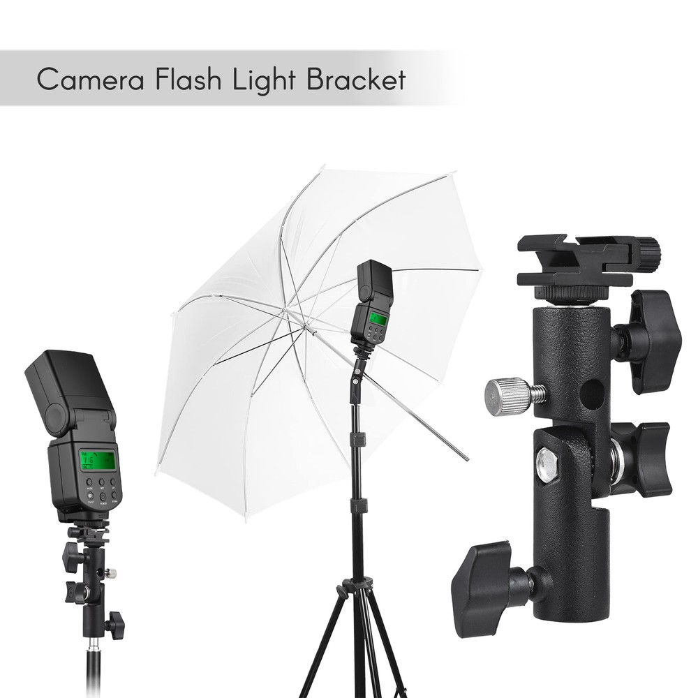 Flash Mount Speedlite Swivel Bracket Flash Stand Bracket with Cold E5O6