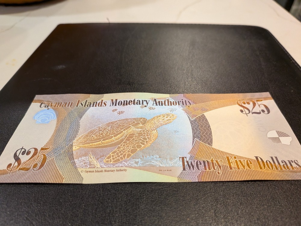 Cayman Islands $25 D4 Banknote (2024) D/4 Error note