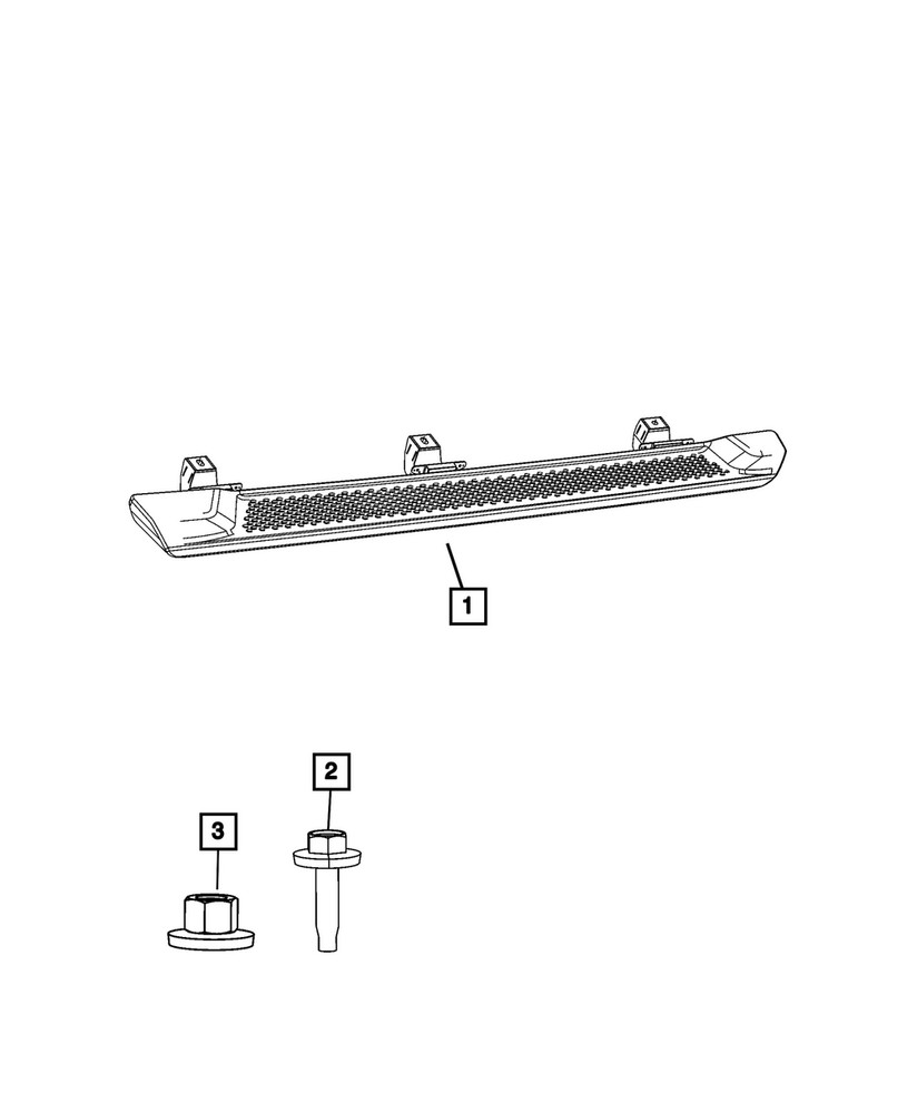 Genuine Mopar Side Step Left 68292909AE