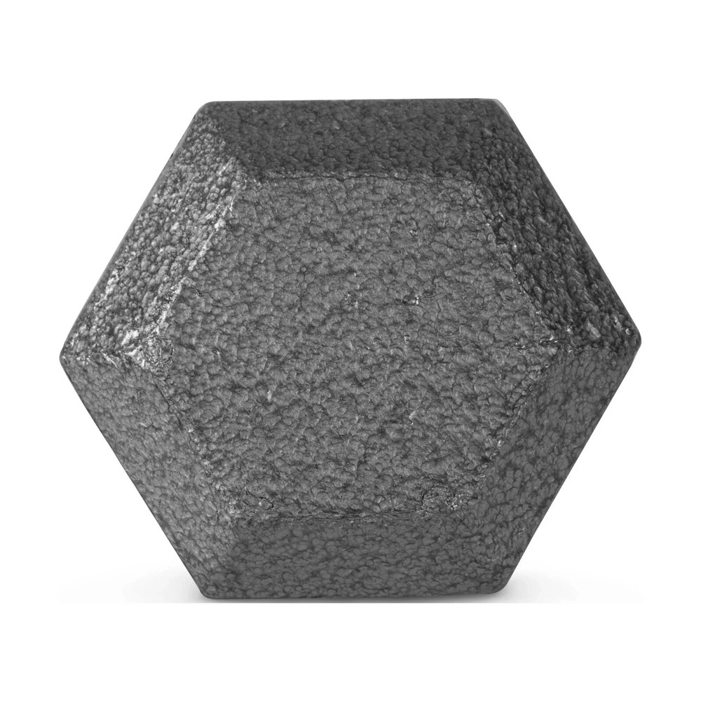 Gray 30lb Dumbbell Cast Iron Hex Dumbbell Strength Training, Single Dumbbell 1PC
