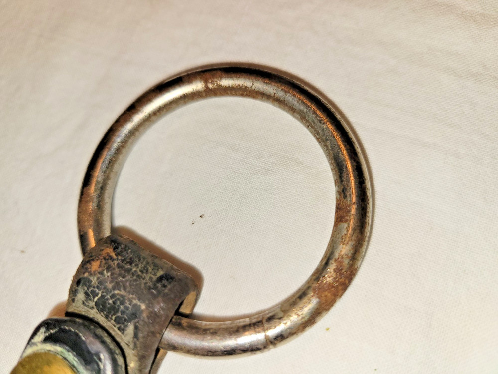 2 Tactical LEATHER Duty Belt Flashlight Ring Holders Maglite C Cell Flashlight