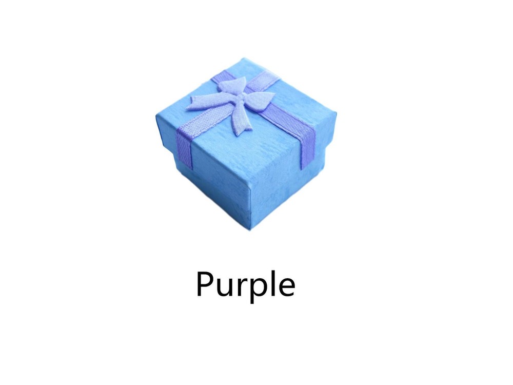 24 Pcs Ring Box Small Gift Boxes Sturdy Cardboard Cube Box for Jewelry Pendan...