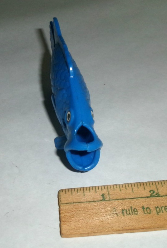 5" Blue Toy Plastic Fish