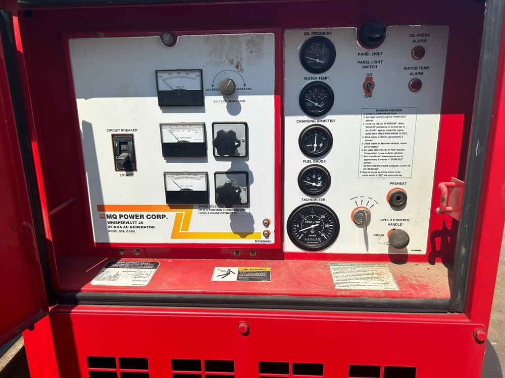 25Kva Multiquip (MQ) Diesel Mobile Generator Trailer Mounted- Multi-Voltage
