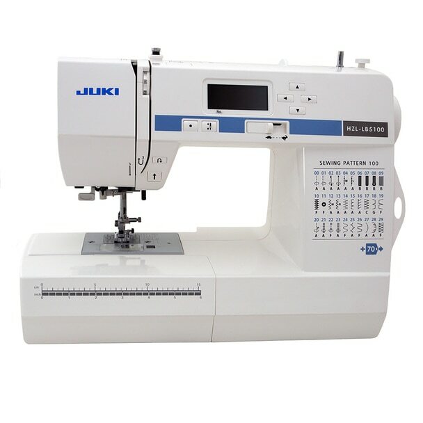 JUKI HZL-LB5100 Compact Computerized Sewing Machine With 100 Stitch Patterns