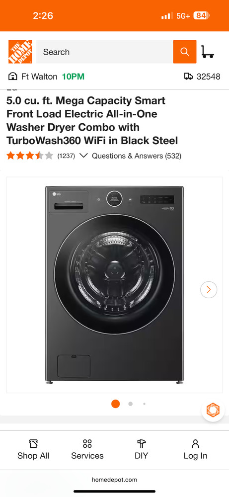LG Washer Dryer combination