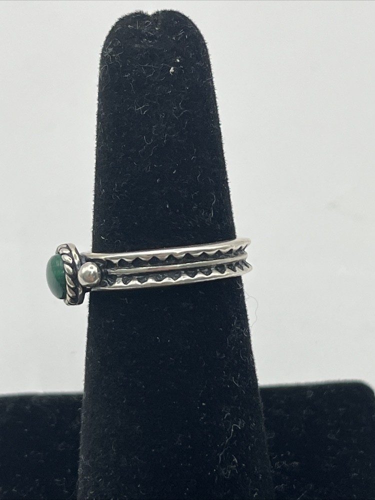 Carolyn Pollack Green Jasper Ring Size 6