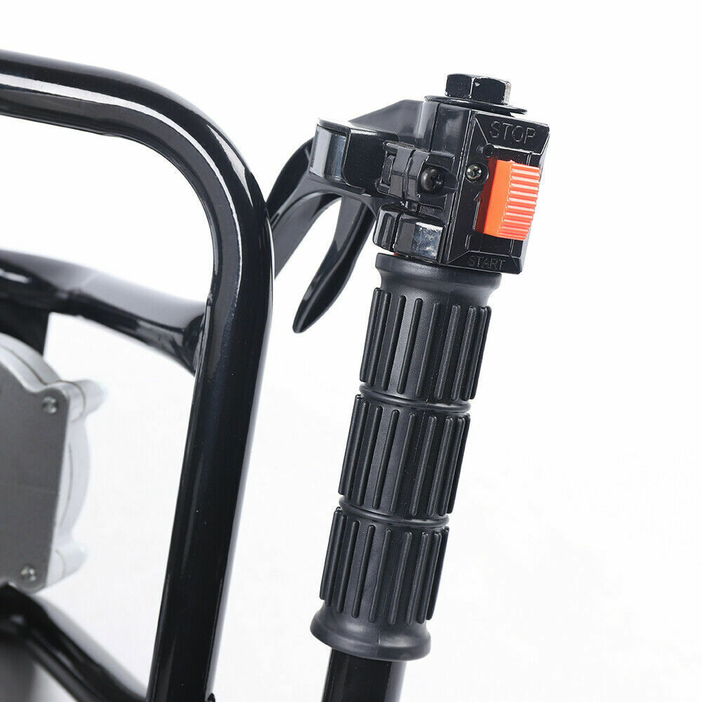52CC Gas Powered Earth Auger Post Hole Digger with 4" & 8" Drill Bits