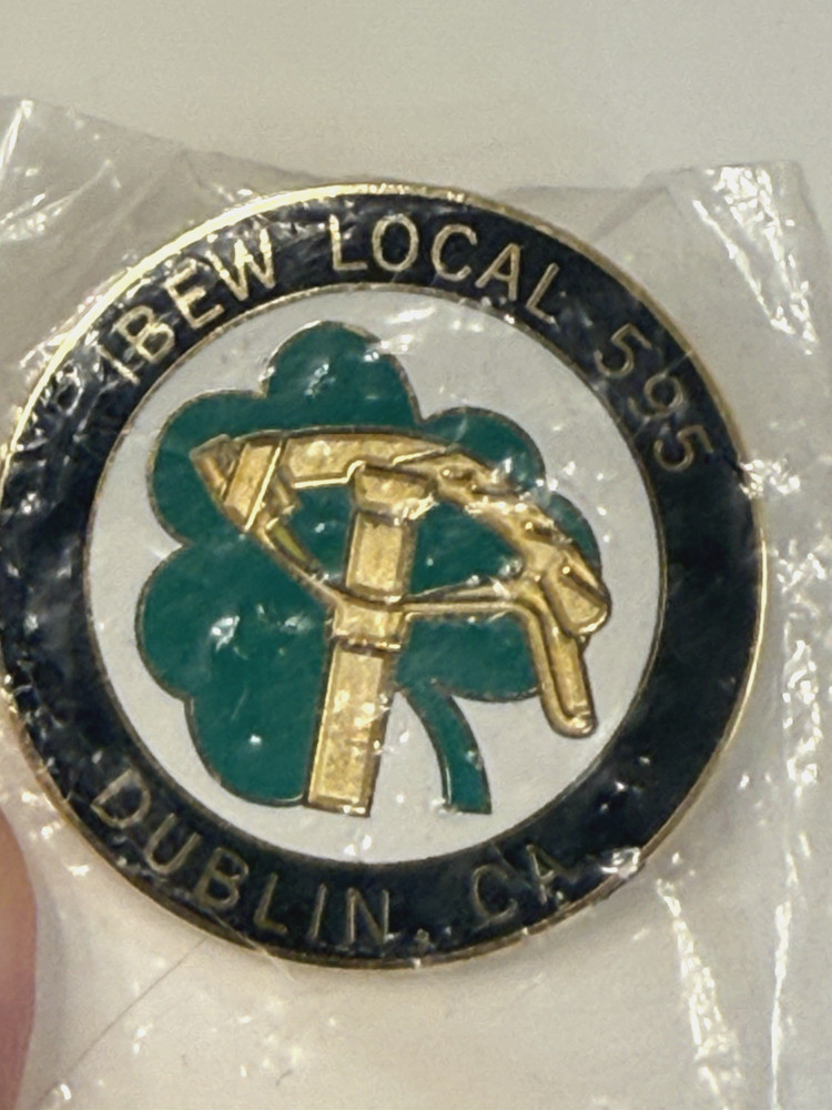 IBEW Lapel Pin Local 595 Dublin, CA