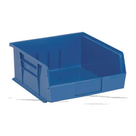 Quantum Storage Systems Qus235bl Hang & Stack Storage Bin, Polypropylene, Blue,
