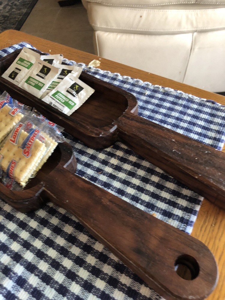 Handmade my shop Solid Black Walnut Cheese Cracker Tray NEW