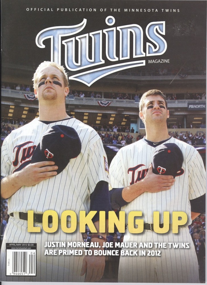 2012 Minnesota Twins Program (April/May): Joe Mauer & Justin Morneau