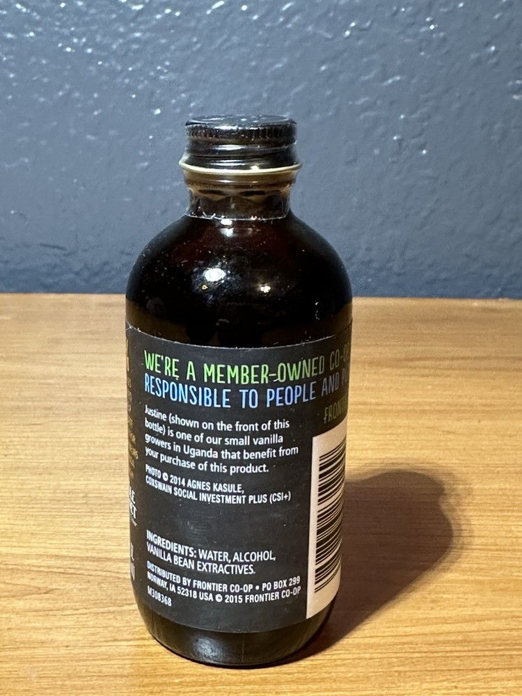 Frontier Co-Op Vanilla Extract From Ugandan Vanilla Beans 4 Fl Oz