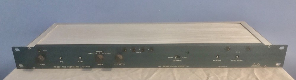 GRASS VALLEY California Model 711B Processing Amp Amplifier UNTESTED