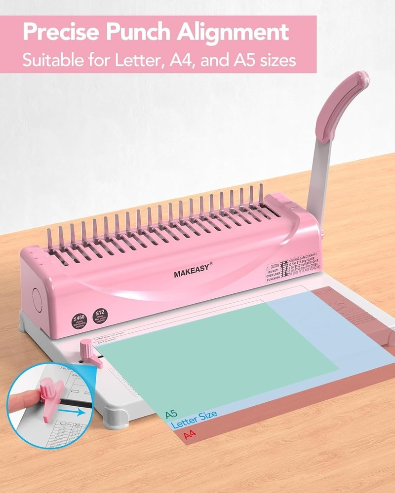 Heavy-Duty Binding Machine with 400 Sheet Capacity