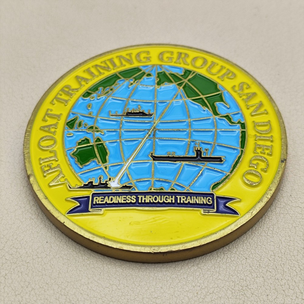 US Navy Afloat Training Group San Diego Challenge Coin