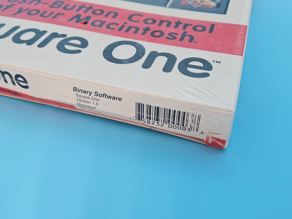 SEALED Vintage Binary Software Square One Push-Button Control Macintosh Unique