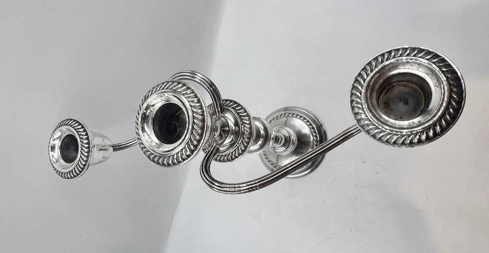Vintage Gorham Sterling Silver three light candleabra