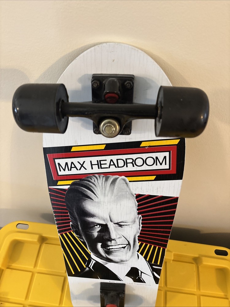 Max Headroom 1987 Chrysalis Visual Programming Skateboard Valterra Max On Wheels