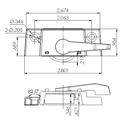 Window Sash Lock 3228WHITE