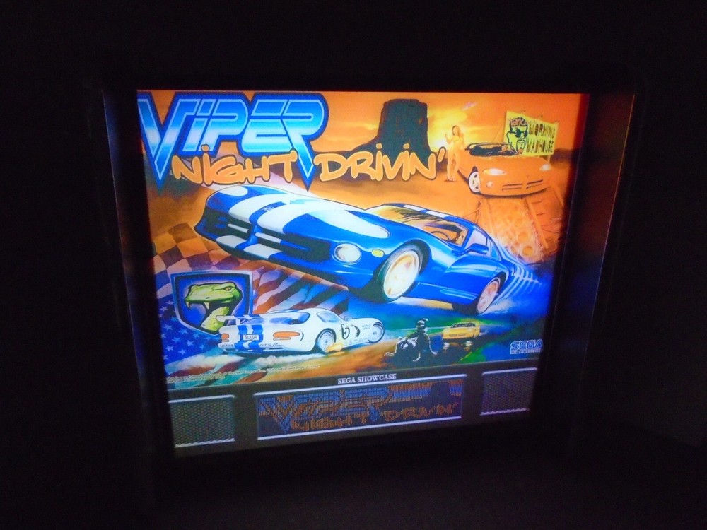 Viper night Drivin Pinball Head LED Display light box