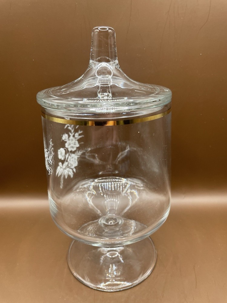 Fenton 50th Anniversary Lidded Pedestal Jar