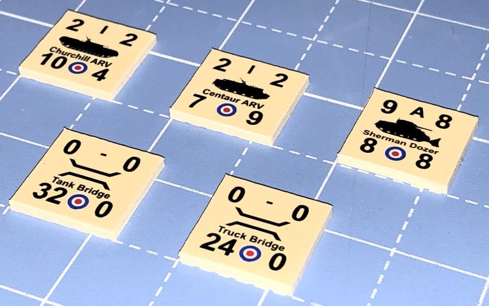 Panzer Leader, British and Commonwealth Engineering Tanks, 60 counters.