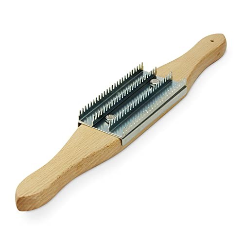 15" Buffing Wheel Rake for Removing Residual Buff Compound, Double Handle