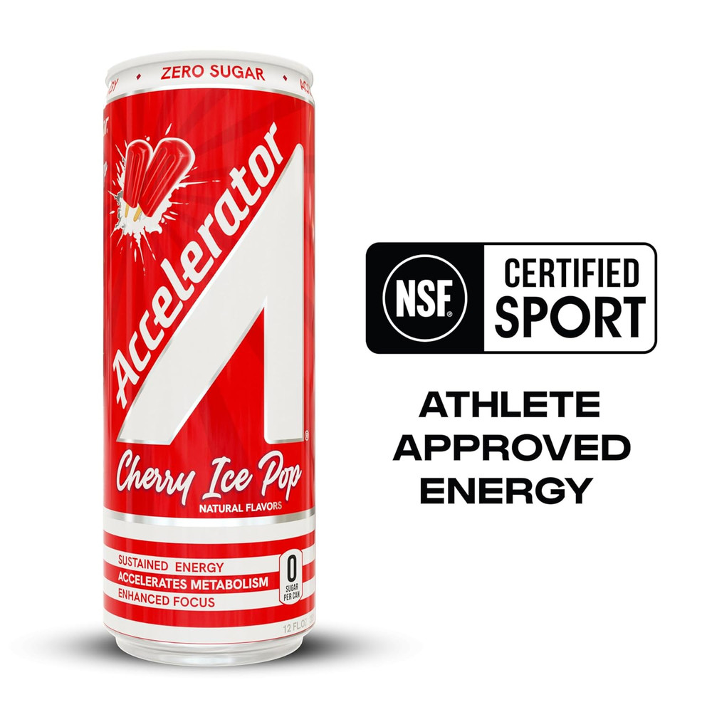 Accelerator Cherry Ice Pop Energy Drink, 12 Fl Oz Can